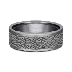 Men's Tantalum Celtic Arrow Knot Band, 7Mm