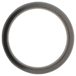 Men's Wedding Band With Blue Cerakote In Tantalum & Black Zirconium, 8Mm
