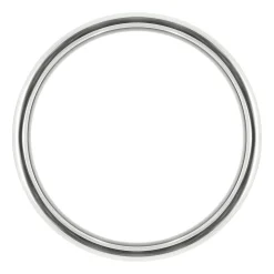 Men's Wirebrush Band In 10K White Gold, 6Mm