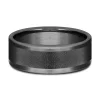 Men's Wirebrush Finish Band In Tantalum, 8Mm