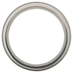 Men's Wood Inlay Wedding Band With Black Cerakote In Cobalt, 8Mm