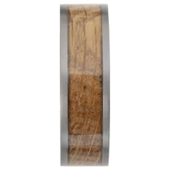 Men's Wood Inlay Wedding Band In Tantalum, 7Mm