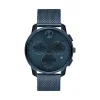 Mesh Men's Watch In Blue Ion-Plated Stainless Steel, 42Mm