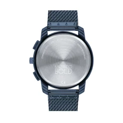 Mesh Men's Watch In Blue Ion-Plated Stainless Steel, 42Mm