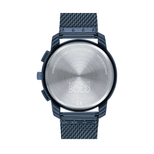 Mesh Men's Watch In Blue Ion-Plated Stainless Steel, 42Mm