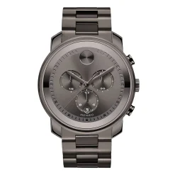 Metals Chronograph Men's Watch In Gunmetal Ion-Plated Stainless Steel, 44Mm