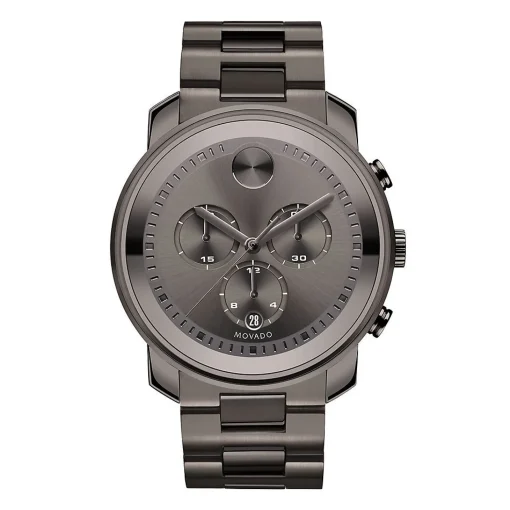 Metals Chronograph Men's Watch In Gunmetal Ion-Plated Stainless Steel, 44Mm