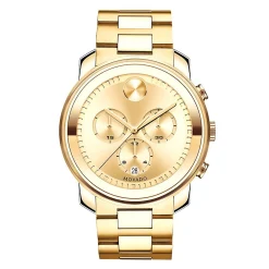 Metals Men's Watch In Yellow Gold-Tone Ion-Plated Stainless Steel, 44Mm