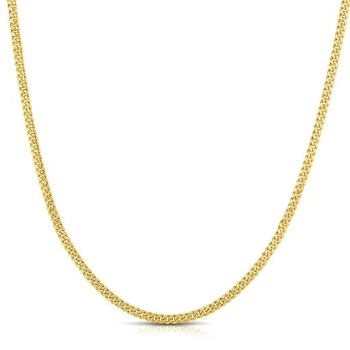 Miami Cuban Link Chain In 14K Yellow Gold, 22"