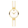 Moda Ladies' Watch In Gold-Tone And White Ceramic, 24Mm