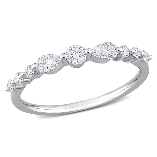 Moissanite Band In Sterling Silver (2/5 Ct. Tw.)