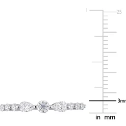 Moissanite Band In Sterling Silver (2/5 Ct. Tw.)