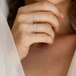 Moissanite Band In Sterling Silver (2/5 Ct. Tw.)