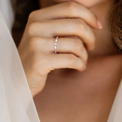 Moissanite Band In Sterling Silver (2/5 Ct. Tw.)