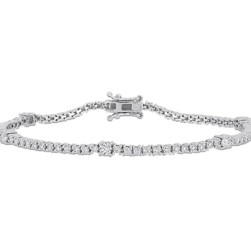 Moissanite Bracelet In Sterling Silver (2 Ct. Tw.)