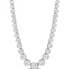 Moissanite Necklace In Sterling Silver
