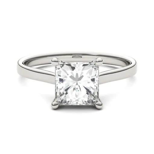 Moissanite Solitaire Ring With Princess Cut In 14K Gold (1 4/5 Ct.)