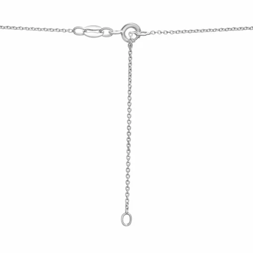 Moon & Stars Pendant With Diamond Accents In Sterling Silver