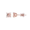 Morganite & Diamond Earrings In 10K Rose Gold