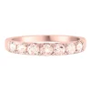 Morganite Band In 10K Rose Gold
