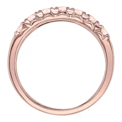 Morganite Band In 10K Rose Gold