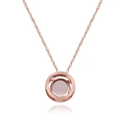 Morganite Pendant In 10K Rose Gold