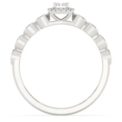 Multi-Diamond Ring In 10K White Gold (1/8 Ct. Tw.)