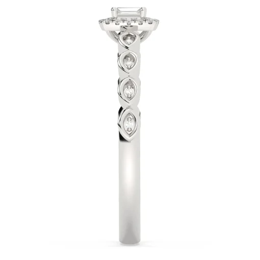 Multi-Diamond Ring In 10K White Gold (1/8 Ct. Tw.)