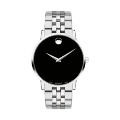 Museum Classic Men's Watch With Black Dial In Stainless Steel, 40Mm
