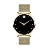 Museum Classic Men's Watch With Mesh Bracelet In Yellow Gold-Tone Pvd Stainless Steel, 40Mm