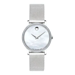 Museum Classic Women's Watch With Mother Of Pearl Dial In Stainless Steel, 28Mm