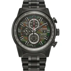 Nighthawk Camo Men's Watch In Black Ion-Plated Stainless Steel