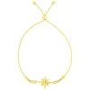 North Star Bolo Bracelet In 14K Yellow Gold