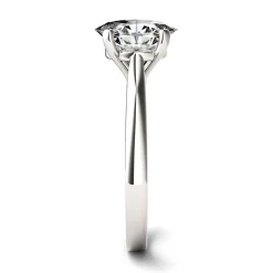 Oval Moissanite Solitaire Ring In 14K White Gold (2 Ct.)