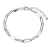 Paperclip Chain Bracelet In Sterling Silver, 8"