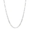 Paperclip Chain Necklace In Sterling Silver, 4.5Mm, 18"