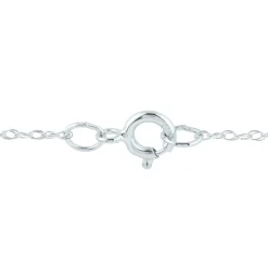 Pear-Shaped Blue Sapphire Pendant With Diamond Accents In 14K White Gold