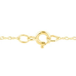 Pear-Shaped Blue Sapphire Pendant With Diamond Accents In 14K Yellow Gold