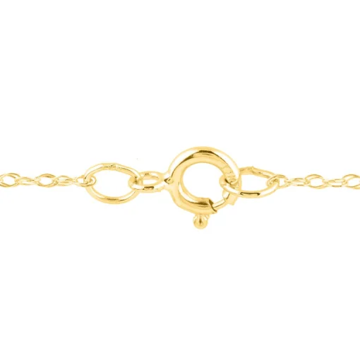 Pear-Shaped Blue Sapphire Pendant With Diamond Accents In 14K Yellow Gold