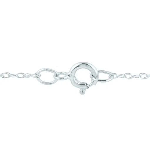 Pear-Shaped Blue Sapphire Pendant With Diamond Accents In 14K White Gold