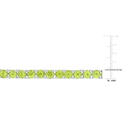 Peridot Bracelet In Sterling Silver