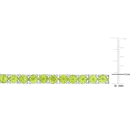Peridot Bracelet In Sterling Silver
