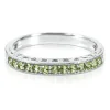 Peridot Stack Ring In Sterling Silver