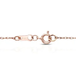 Pink Freshwater Cultured Pearl Tincup Necklace In 14K Rose Gold