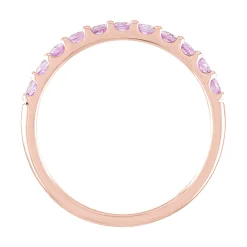 Pink Sapphire Band In 10K Rose Gold