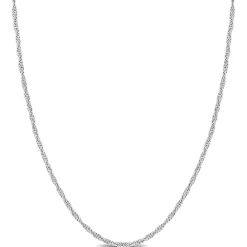 Platinum Singapore Chain, 22"