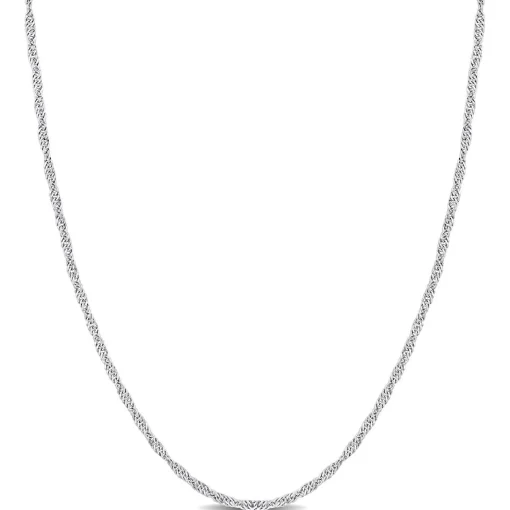 Platinum Singapore Chain, 22"
