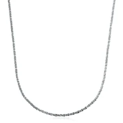 Polished Criss Cross Chain In , 18"