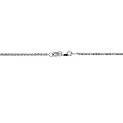 Polished Criss Cross Chain In , 18"