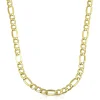 Polished Figaro Chain In 14K Yellow Gold, 22"